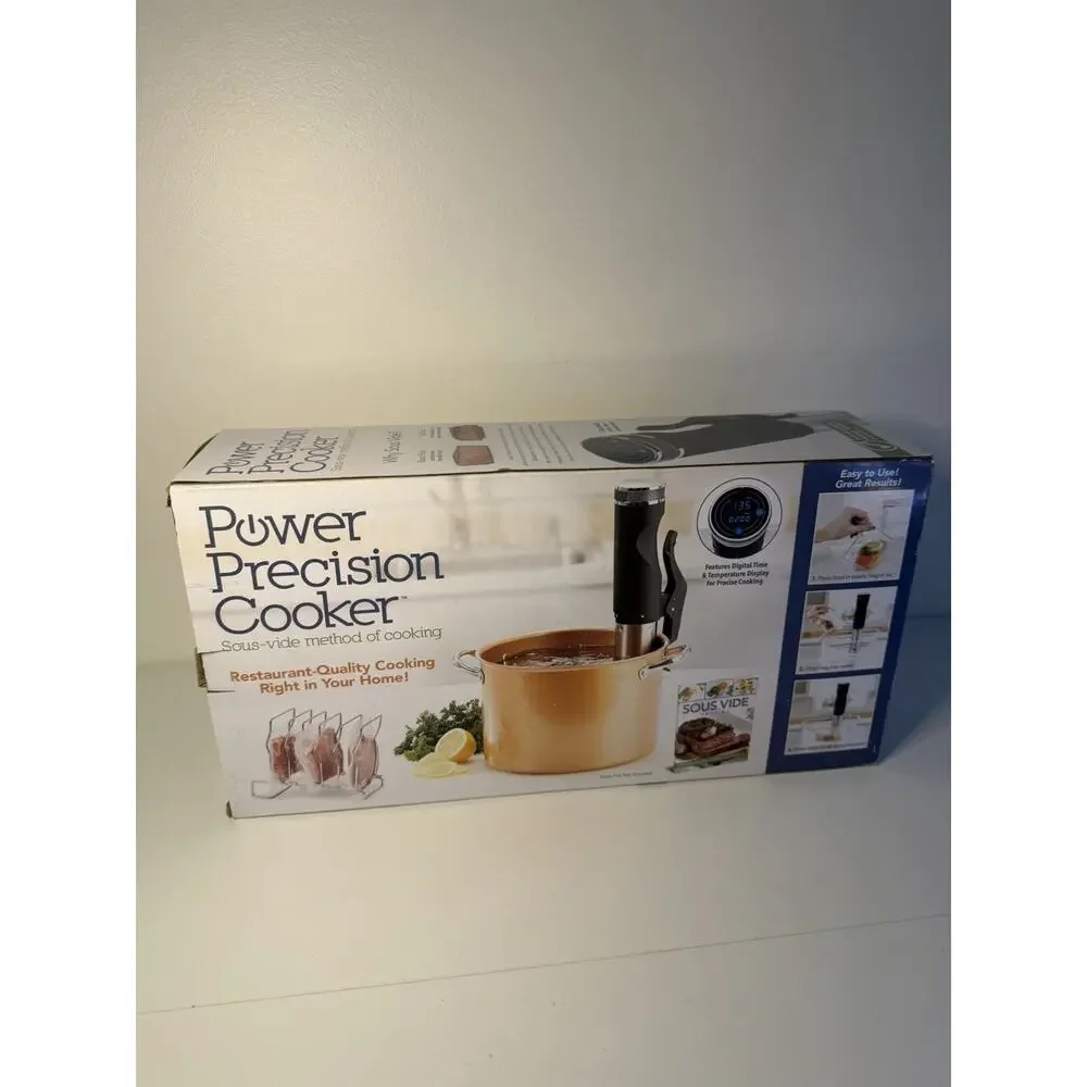Power Precision Cooker - Sous Vide Method of Cooking - New In Box with Cookbook